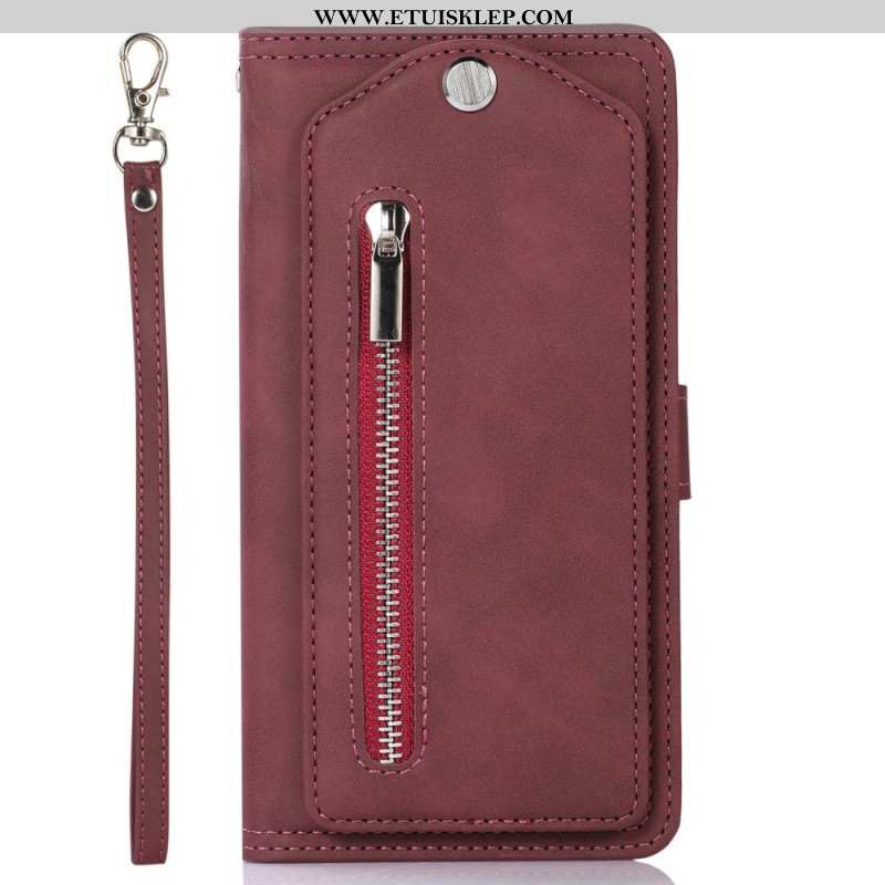 Etui Na Telefon do iPhone 14 Pro Max Etui Folio Lustrzana Kieszonka Z Przodu